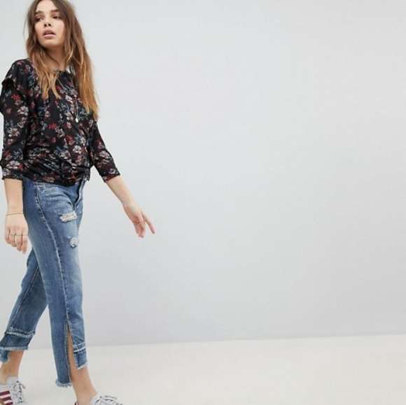 FREE PEOPLE x ASOS Dock Street Femme Ruffle Top NEW - Picture 7 of 16